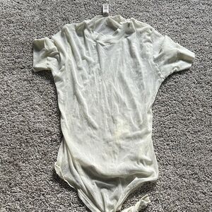 Skims See though Short Sleeve Bodysuit